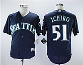 Mariners 51 Ichiro Suzuki Navy Cool Base Stitched Baseball Jerseys,baseball caps,new era cap wholesale,wholesale hats